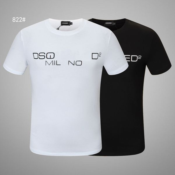 DSQ Muster T-Shirt D2 Phantomschildkröte 2022SS New Herren Designer T-shirt Paris Mode Tshirts Sommer Männliche Top Qualität 100% Baumwolle TO56768