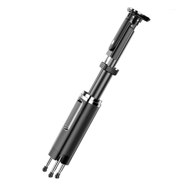 

multifunctional wireless bluetooth mobile phone selfie stick integrated concealed tripod selfie stand1