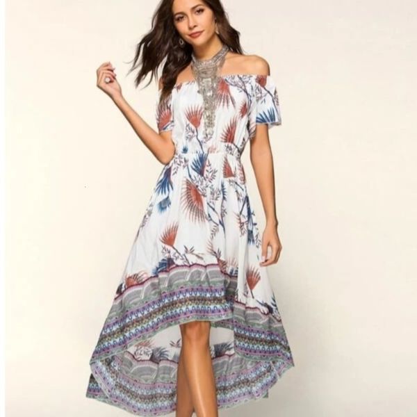 

print one line collar 20 new beach resort style dress, Black;gray