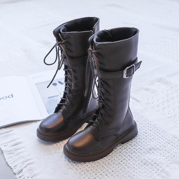 

boots girls spring and autumn casual children pu leather waterproof fashion children' toddler baby rain 26- 36, Black;grey
