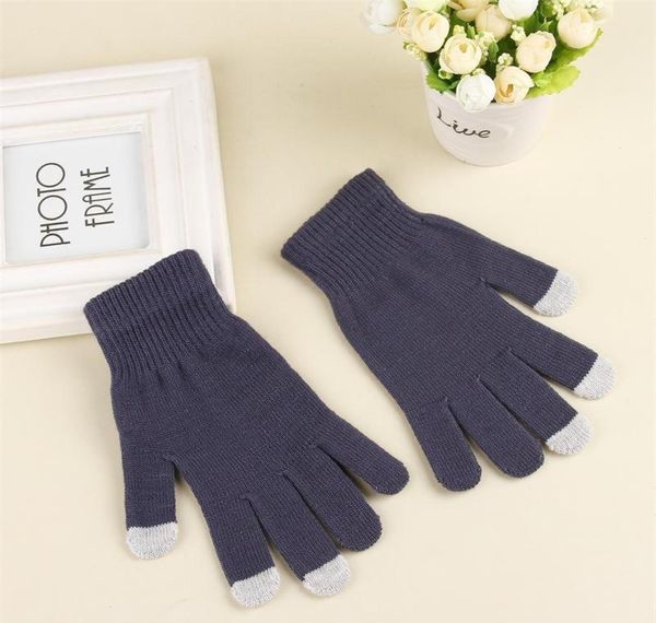 

women's winter touchscreen glove thermal magic gloves touch screen magic gloves warm knitted full finger mittens bbyyag sport777, Black