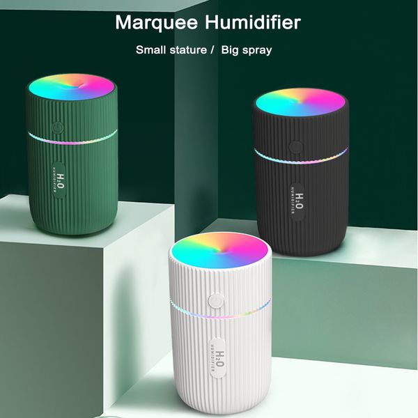 

usb aromatherapy diffuser, 220ml cool mist potable humidifiers ultrasonic home air refresher purifier with 7 colors led night light for car