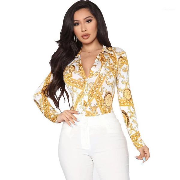 

autumn long sleeve blouse 2020 fashion blouse shirt women urn down-neck buttons office elegant work shirt plus size1, White