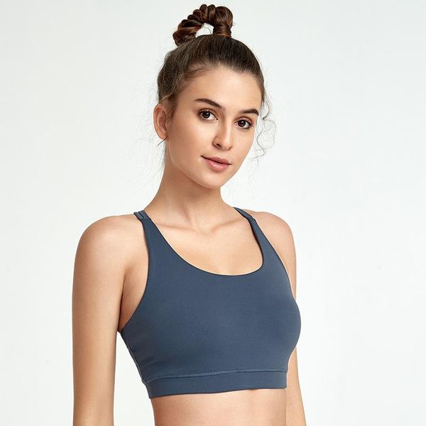 

double shoulder straps sport bras women high impact shockproof yoga bra cross beauty back fitness stretch gym kg-1008, White;black