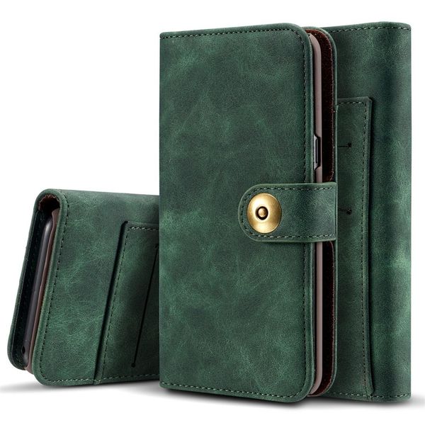 

retro magnetic detachable horizontal flip leather case for galaxy s10 plus with card slots wallet p frame