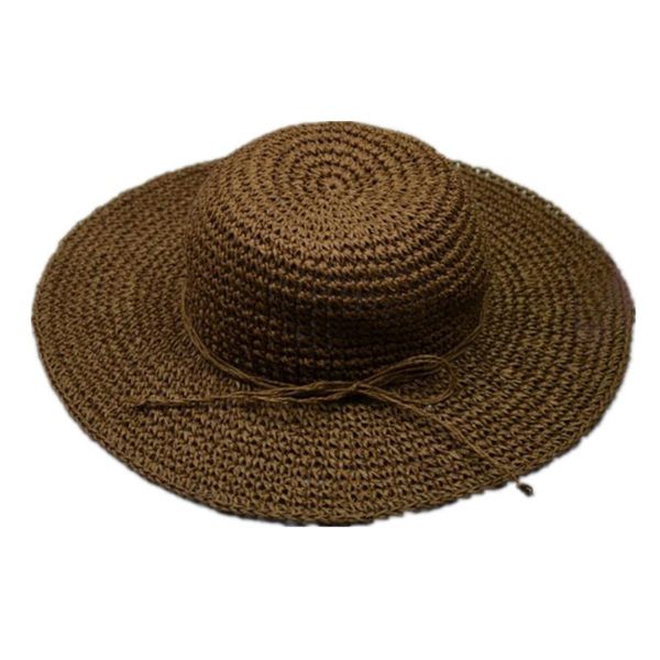 

wide brim hats fshion rosette panama hat women summer beach ladies wride outdoor casual solid color straw cap gorra, Blue;gray