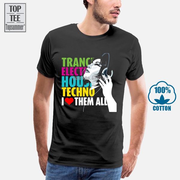 

new i heart & love trance electro house dj techno men's black t shirt s 5xl sport hooded sweatshirt hoodie