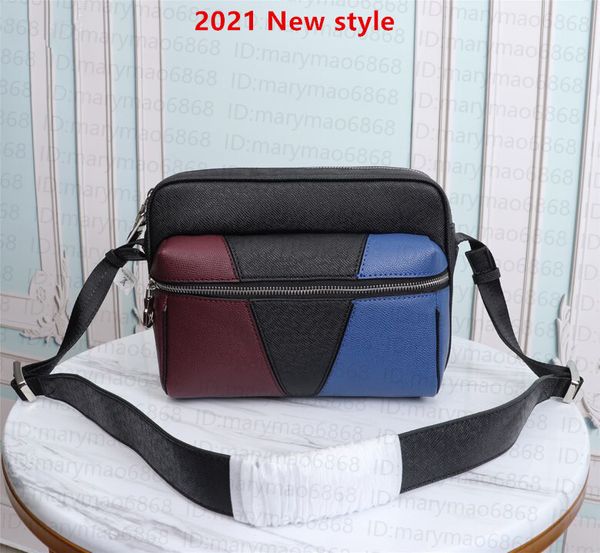 

new classic bags outdoor mens messenger designers shoulder bag genuine leather patchwork fashion handbags wallet crossbody totes purse