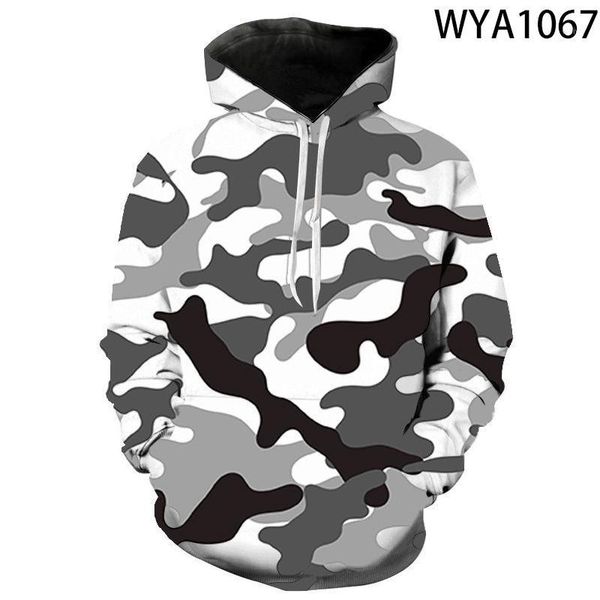 

2020 3d camouflage hoodies men 2020 new fashion sweatshirt male camo hoody hip autumn winter hoodie mens clothing us/eur1, Black