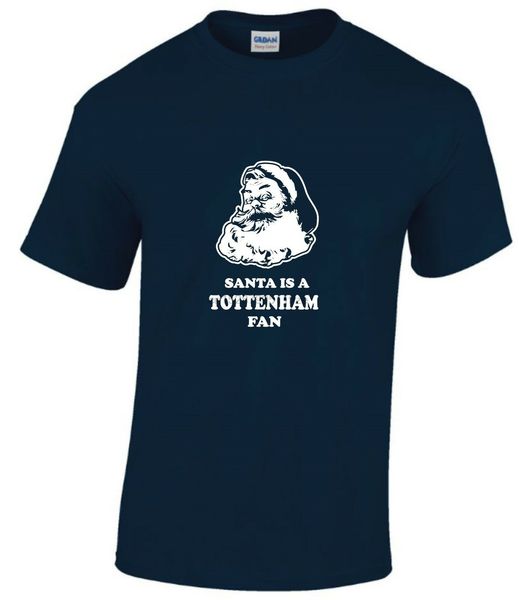 

santa is a тоттенхэм фан футболка мужская спортивная с капюшоном толстовка толстовка