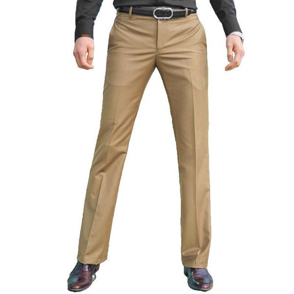 

color caucasian blue khakis 2020 autumn dressed business clothes male casual pants in straight suits et5v, White;black