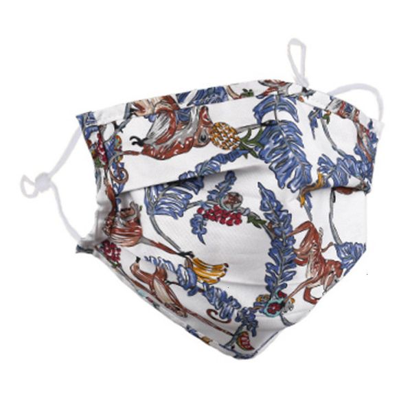 

designer dustproof smog pm2.5 fashion face mask protection boys girls cotton printed chrysanthemum facemask 10 nv6g1