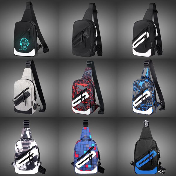 

Explosion Models Mens Fashion Waist Bags Diagonal Bag Cross Body Casual Sports Oxford Chest Bag Fanny Packs Korean Students Messenger Bag