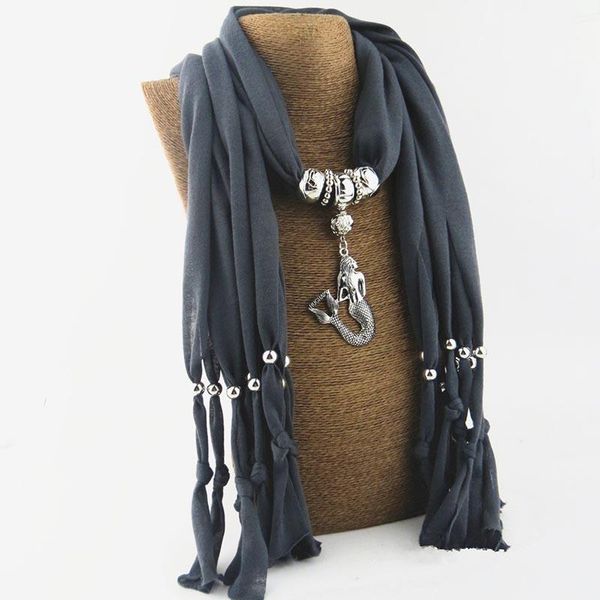 

runmeifa подвески ожерелья шарф оптом леди кисточкой женщины железный сплав акриловый подвесной скарф аксессуары скарф 17540 sqchk, Blue;gray