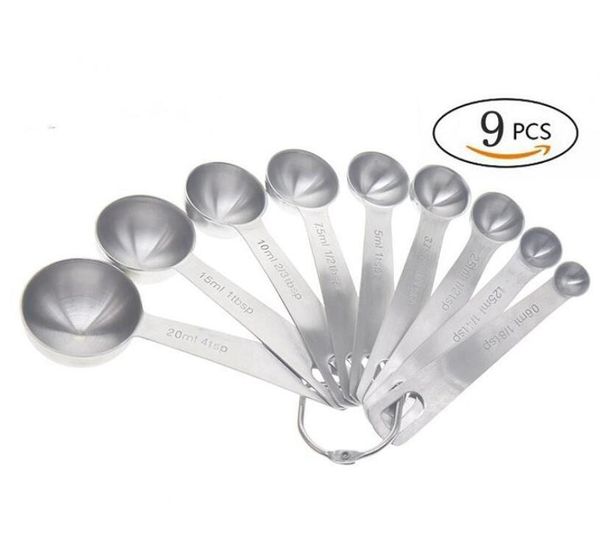 

spoons collapsible cup and baking cooking tools set food grade stainless steel kitchen measuring spoon dhc88