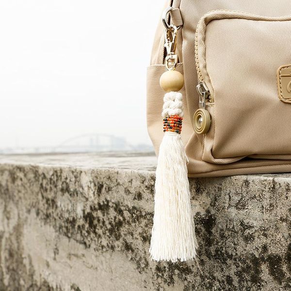 

1 шт. мода деревянные бусины tassel diy ювелирные изделия занавески одежда декоративные аксессуары для ключ цепочка сумка подвеска ремесло к