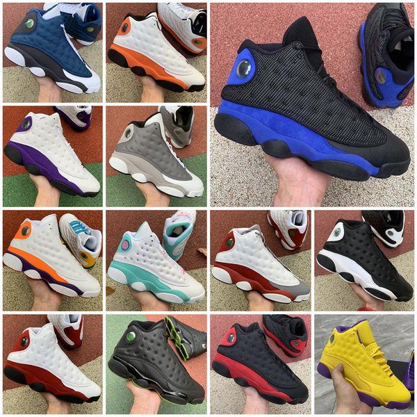 

playground jumpman 13 13s women men basketball shoes flint cap and gown island green bred court purple aurora green wolf grey melo sneakers