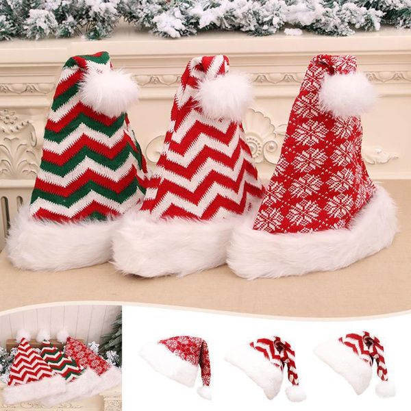 

2020 hats caps plush warm christmas decor of children hats xmas new year's gifts home party supplies decoration1, Blue;gray