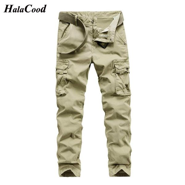 

brand fashion men's joggers tactical pants army jogger plus size cotton trousers hombre multi-pocket zipper black cargo