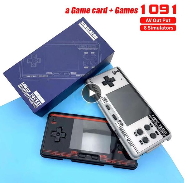 

new fc3000 handheld game console 8 simulator children's color screen game console for pxpx7 black grey dropshipping
