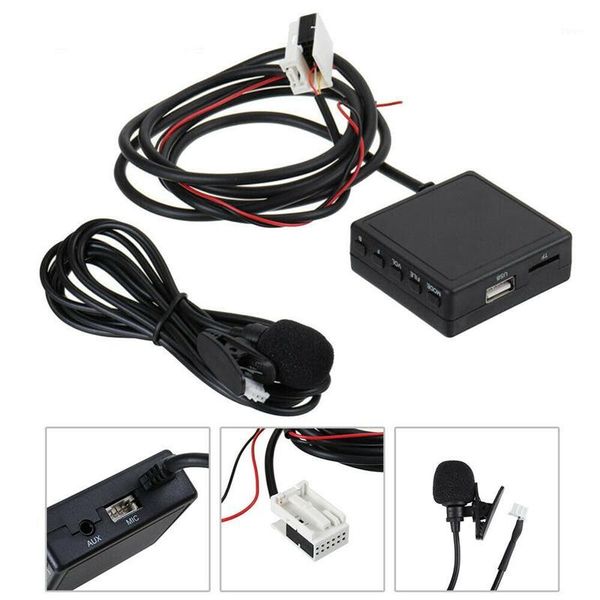

bluetooth car kit 12v 5.0 stereo aux adaptor module cable handmicrophone for e60 e63 e64 e65 e66 serie 1 31