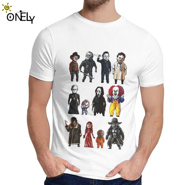 

sport icons of horror movie stephen king's t shirt leisure round collar picture custom for man pure cotton us size s-6xl t-shirt
