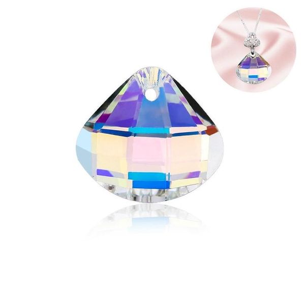 

20mm crystal shell pendant faceted shell rhinestones beads for earring necklace diy jewelry accessories 1 jllazz