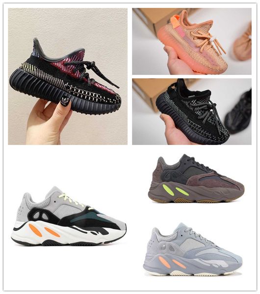 

2020 kids 700 runners kids running shoes utility black baby boy and girl toddler youth trainers children sneakers size 28-35