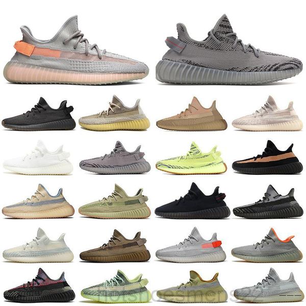 

sesame v2 casual shoes 2019 mens womens kanye west static cream white bred blue tint butter designer shoes adg9