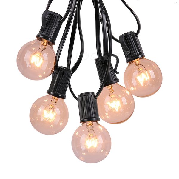 

2021 g40 25 outdoor lamps garland string christmas garden decorations party holiday lights globe hanging inside d6wb