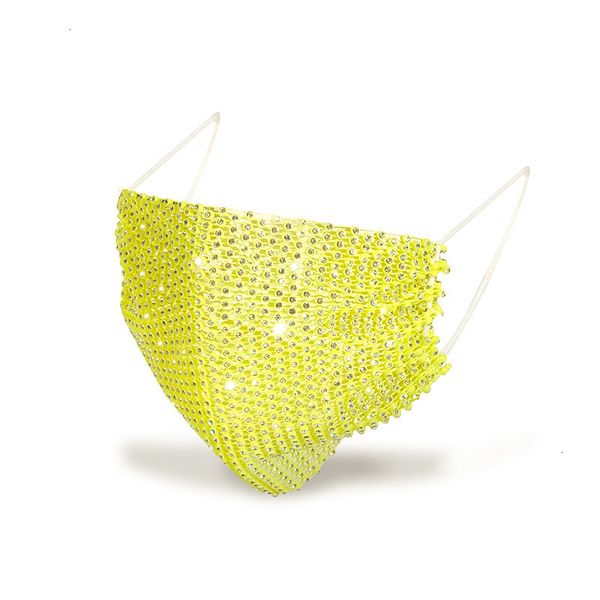 

ugj36u bling mesh rhinestone mask jewlery for women hollow elastic face body jewelry night club party masks 8 n