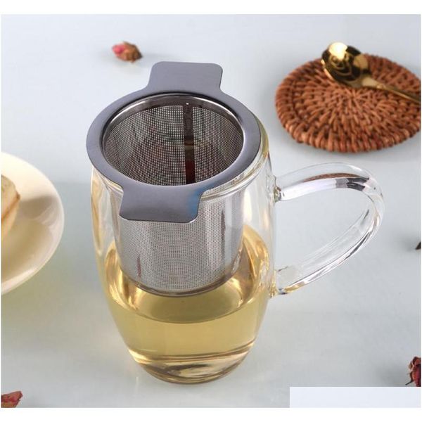 

mesh tea infuser reusable tea strainer teapot stainless steel loose tea leaf spice filter drinkware ki jllpbd comb2010