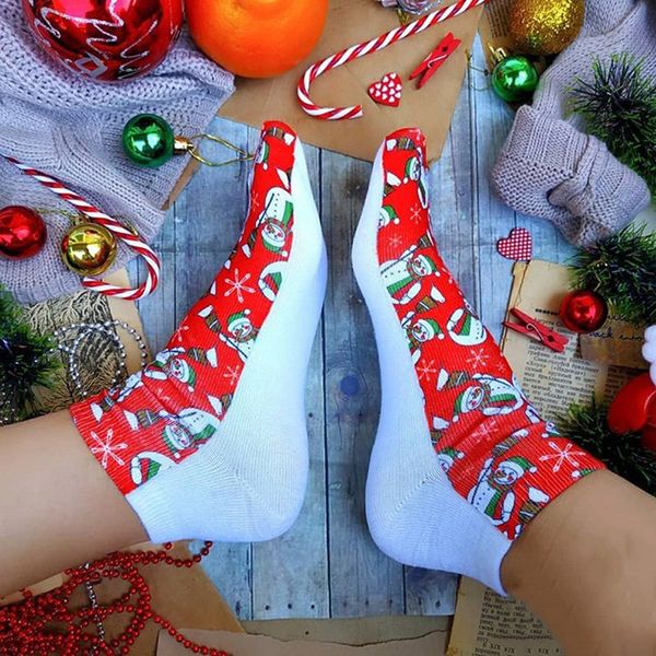 

1pair santa socks 2020 decoration for home merry christmas ornament happy new year 2021 xmas gift noel natal
