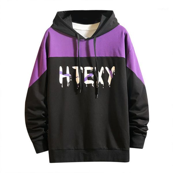 

sweatshirt mens new fashion harajuku hoodie men casual patchwork slim hoodie outwear blouse sweatshirt sudadera hombre#y41, Black