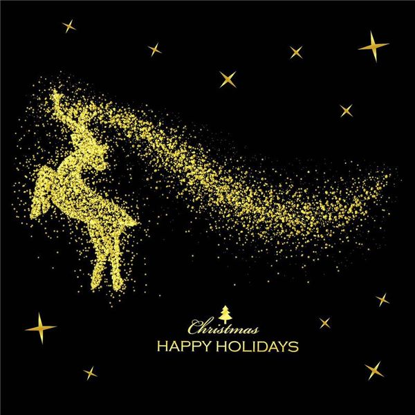 

christmas decor gold dust оконное стекло стикер стены съемный домашнее украшение рождество санта украшения для дома рождество 2020 jlleii