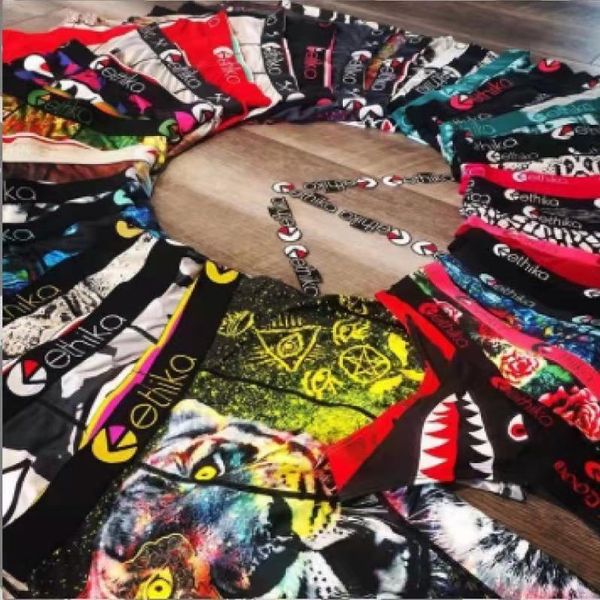 

2021 wholesale ethika boxer underwear men's underwear boy's ethika shorts ethika 004, Black;white