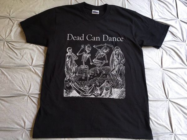 

vintage dead can dance skeletons goth bauhaus punk reprint print summer style plus size sport hooded sweatshirt hoodie t shirt