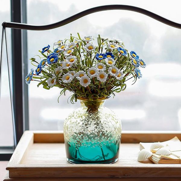 

decorative flowers & wreaths one bouquet 12 heads cute silk daisy artificial flower wedding decoration home room table