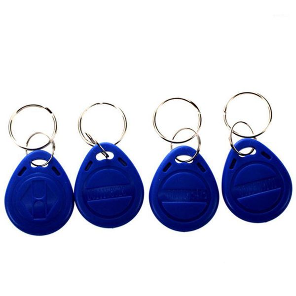

access control card 10pcs 125khz rfid proximity id token key tag keychain waterproof 1