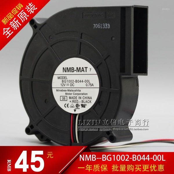 

origional product nmb bg1002-b044-00l 12v 0.75a drum wind machine turbine heat dissipation cooling fan 100x100x20mm1