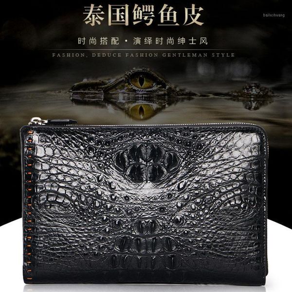 

luxurious2020 crocodile handbag men's leather large capacity bag1