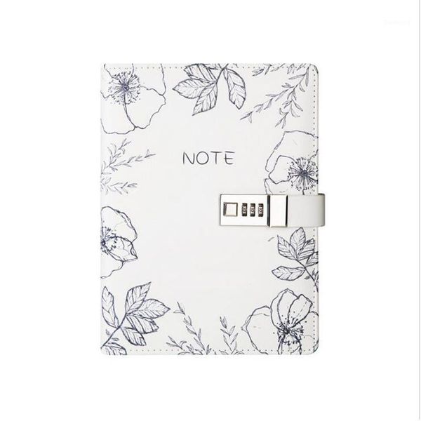 

tatcat a5 size lock diary leather locking spring binder planner agenda personal diary tpn1161, Purple;pink
