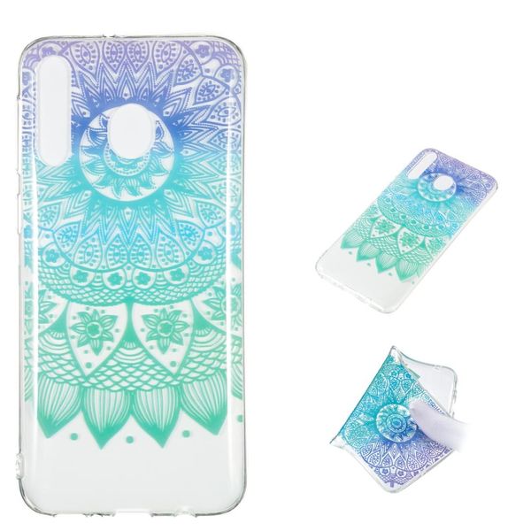 

datura bell pattern highly transparent tpu protective case for galaxy m30