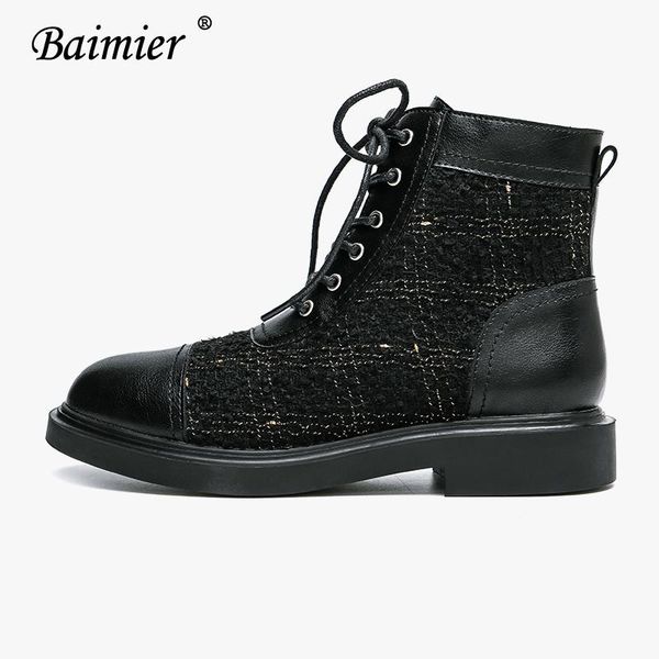 

2020 baimier women chunky heel ankle boots british white style black cool short boots ankle boot punk booties ladies