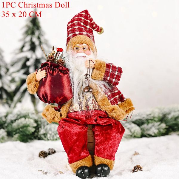 

luanqi santa claus кукла крупные рождественские куклы орнамент с новым годом подарок домой натал 2020 рождественские подарок с рождеством ук