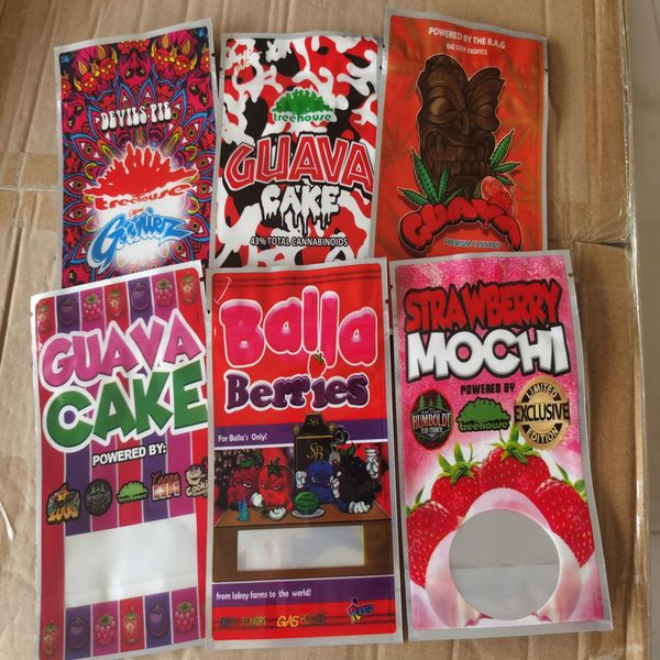 

гуавы торт tree house devils pie medicated edibles местный пахнут доказательство сумки для 3.5-7g майлара сумки многоразового ziplock сумки, Pink;blue