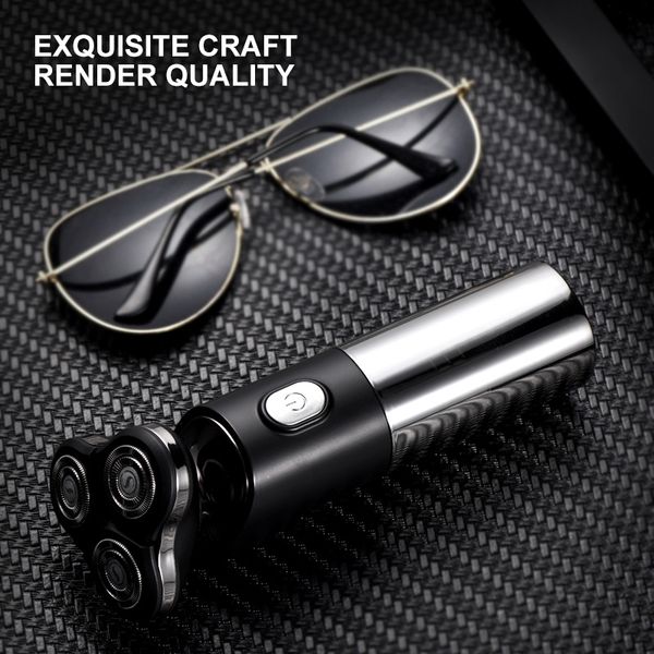 

USB Rechargeable Electric Shaver Men's beard trimmer Waterproof 3D Head Dry Wet LED Display razor Washable Shaving Machine for