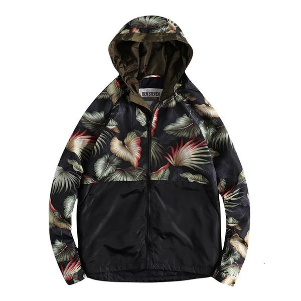 

2021 new fashion splicing 3d floral print autumn and winter hoodie jacket men's zipper windbreaker outwear men cardigan clothing ajq4, Tan;black