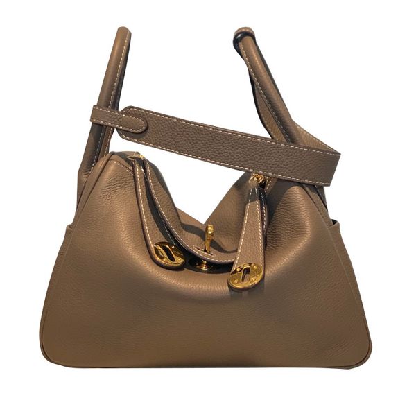 

2021 new lindy high-end customized 2020-layer layer tote cowhide medicine bag shoulder underarm womens handbag
