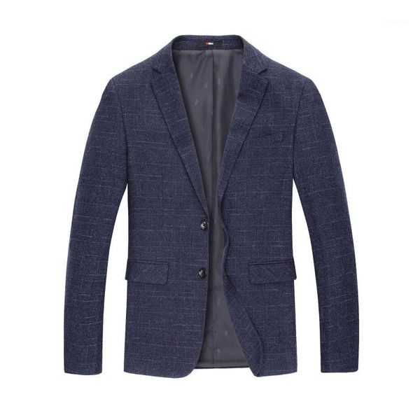 

blazer masculino informal business casual slim fit men suit jackets autumn long sleeve striped blazers costume homme1, White;black